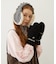 HEART CABLE MITTENS