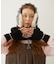 HEART CABLE MITTENS