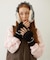 HEART CABLE MITTENS