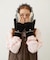 HEART CABLE MITTENS