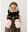 HEART CABLE MITTENS