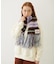 STRIPED FRINGE STOLE