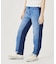 BICOLOR DENIM PANTS