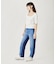 BICOLOR DENIM PANTS
