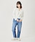 BICOLOR DENIM PANTS