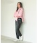 BICOLOR DENIM PANTS