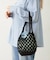 KNITTED GINGHAM BAG