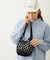 KNITTED GINGHAM BAG