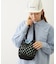 KNITTED GINGHAM BAG