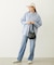 KNITTED GINGHAM BAG