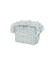 STRIPED FLOWER QUILTED POUCH