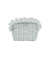 STRIPED FLOWER QUILTED POUCH