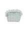 STRIPED FLOWER QUILTED POUCH