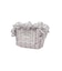 STRIPED FLOWER QUILTED POUCH