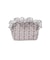 STRIPED FLOWER QUILTED POUCH