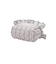 STRIPED FLOWER QUILTED POUCH