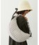 STRIPED FLOWER QUILTED SHOULDER BAG