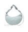 STRIPED FLOWER QUILTED SHOULDER BAG