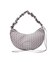 STRIPED FLOWER QUILTED SHOULDER BAG