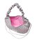 STRIPED FLOWER QUILTED SHOULDER BAG