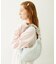 STRIPED FLOWER QUILTED SHOULDER BAG