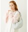 STRIPED FLOWER QUILTED SHOULDER BAG