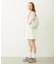 STRIPED FLOWER QUILTED SHOULDER BAG