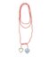 BEADS AND HEART CHARMS NECKLACE