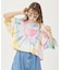 TIE DYE WIDE S/S TOP