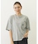 CUT OUT LOGO POCKET WIDE S/S TEE