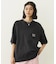 CUT OUT LOGO POCKET WIDE S/S TEE