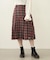 PLEATED PLAID SKIRT
