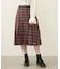 PLEATED PLAID SKIRT