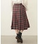 PLEATED PLAID SKIRT