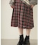 PLEATED PLAID SKIRT