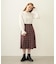 PLEATED PLAID SKIRT