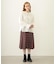 PLEATED PLAID SKIRT