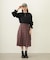 PLEATED PLAID SKIRT