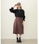 PLEATED PLAID SKIRT