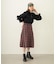 PLEATED PLAID SKIRT