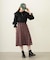 PLEATED PLAID SKIRT