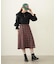 PLEATED PLAID SKIRT