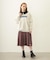 PLEATED PLAID SKIRT
