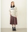 PLEATED PLAID SKIRT