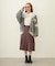 PLEATED PLAID SKIRT