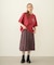 PLEATED PLAID SKIRT