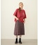 PLEATED PLAID SKIRT