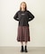 PLEATED PLAID SKIRT