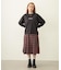 PLEATED PLAID SKIRT