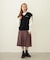 PLEATED PLAID SKIRT